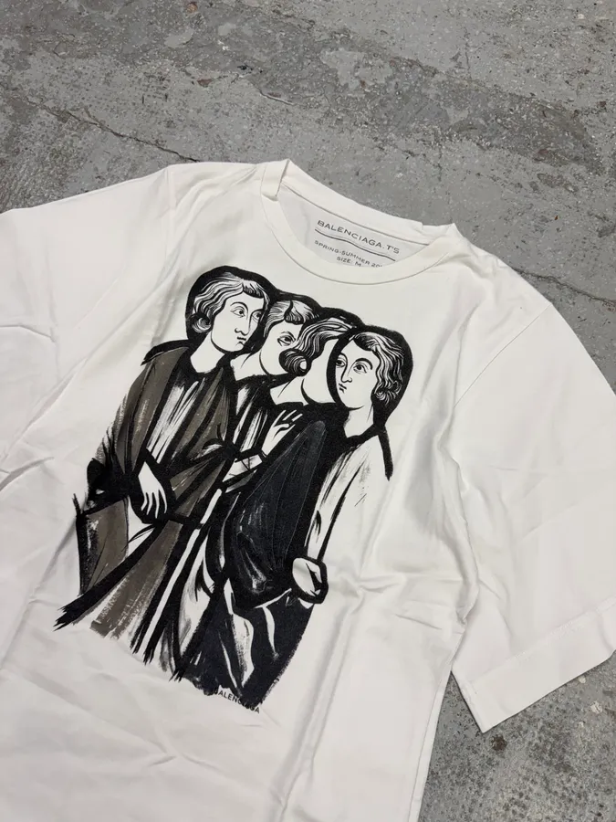 SS2012 Balenciaga White Contemporary T-Shirt - Image 4