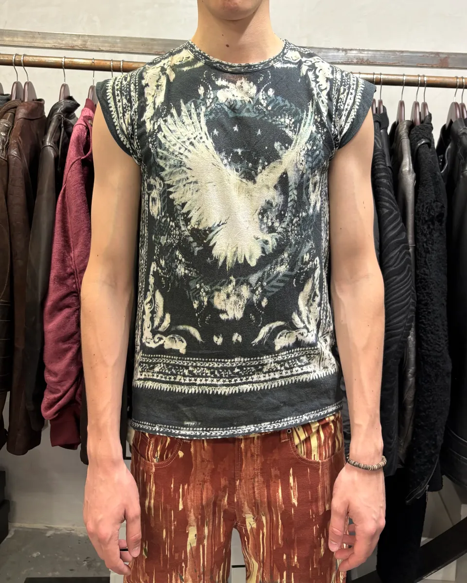 SS2012 Balmain Eagle Aura Contemporary Art Tank Top - Image 2