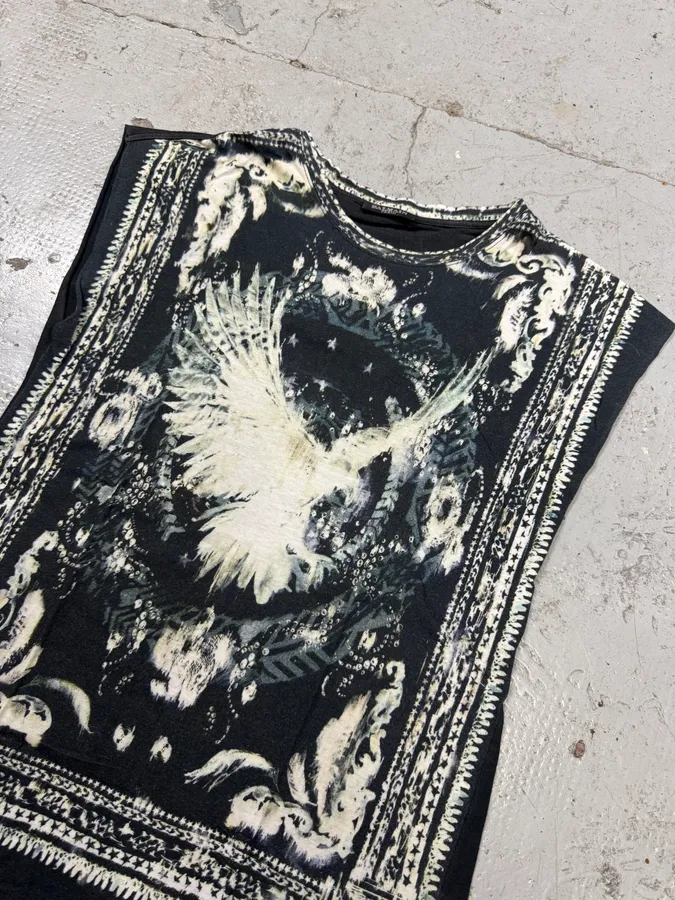 SS2012 Balmain Eagle Aura Contemporary Art Tank Top - Image 3