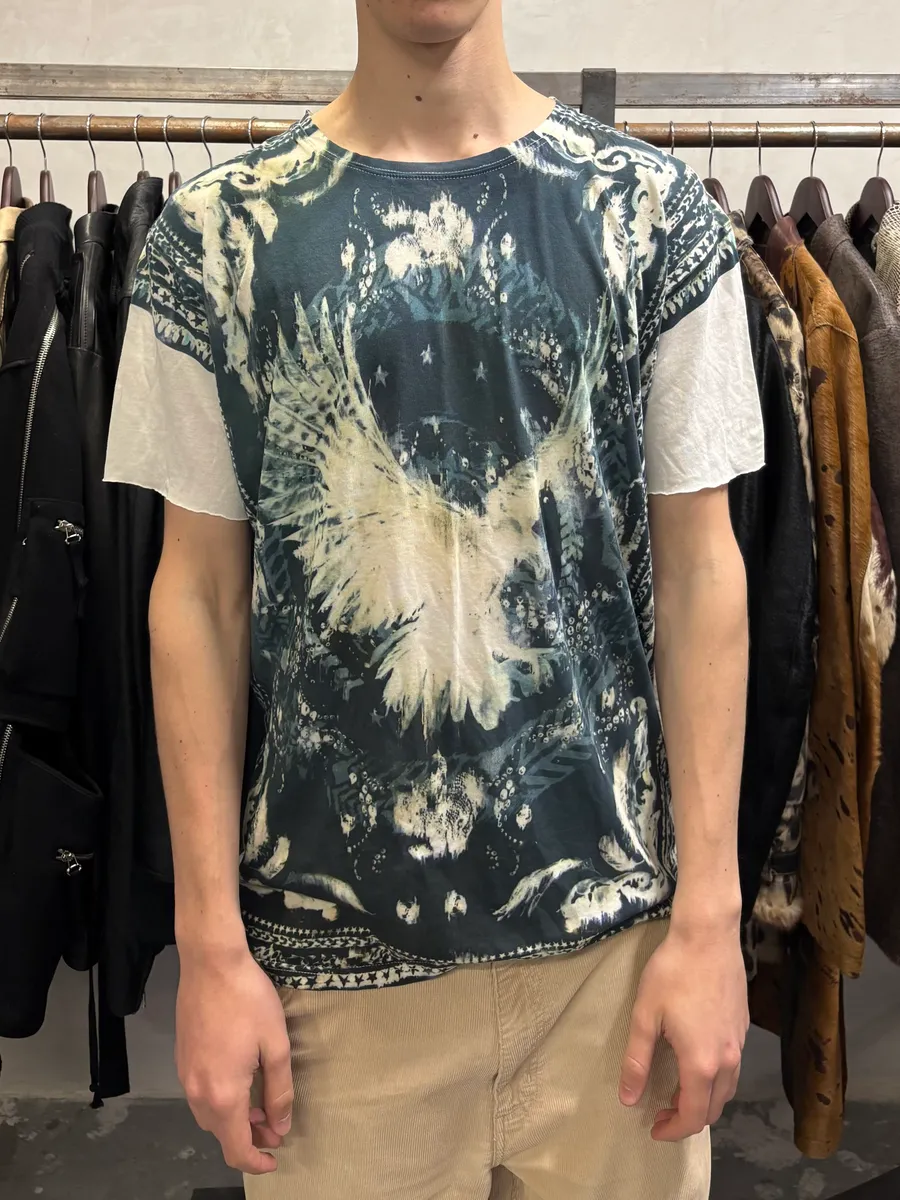 SS2012 Balmain Eagle Contemporary White Tee-Shirt - Image 2