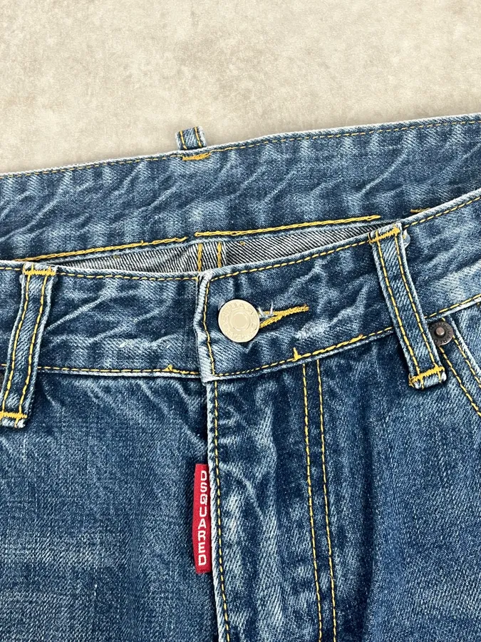 SS2012 Dsquared2 Blue USA Flag Print Blue Denim Jeans - Image 10