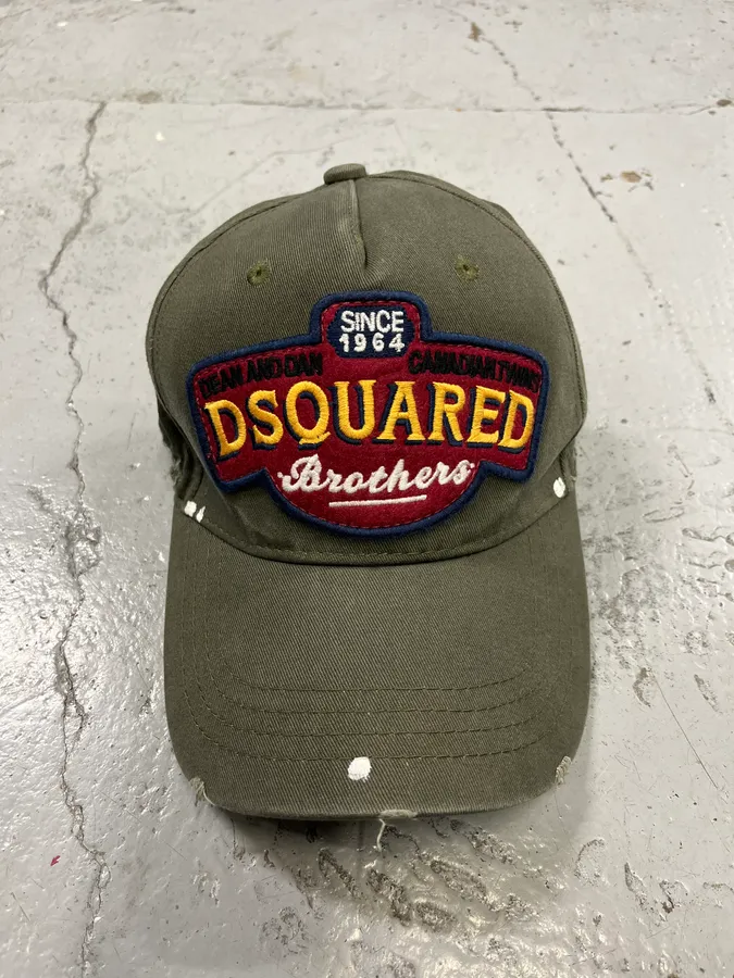 SS2012 Dsquared2 Green Brothers Cap - Image 4