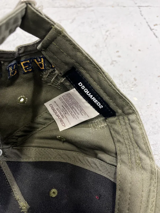 SS2012 Dsquared2 Green Brothers Cap - Image 9