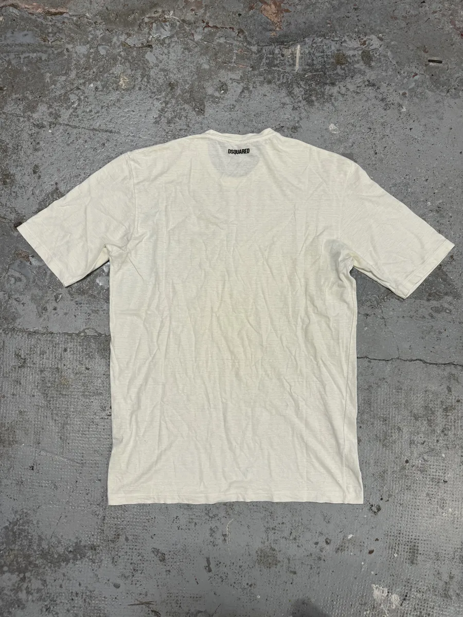 SS2012 Dsquared2 USA Flag White T-Shirt - Image 2