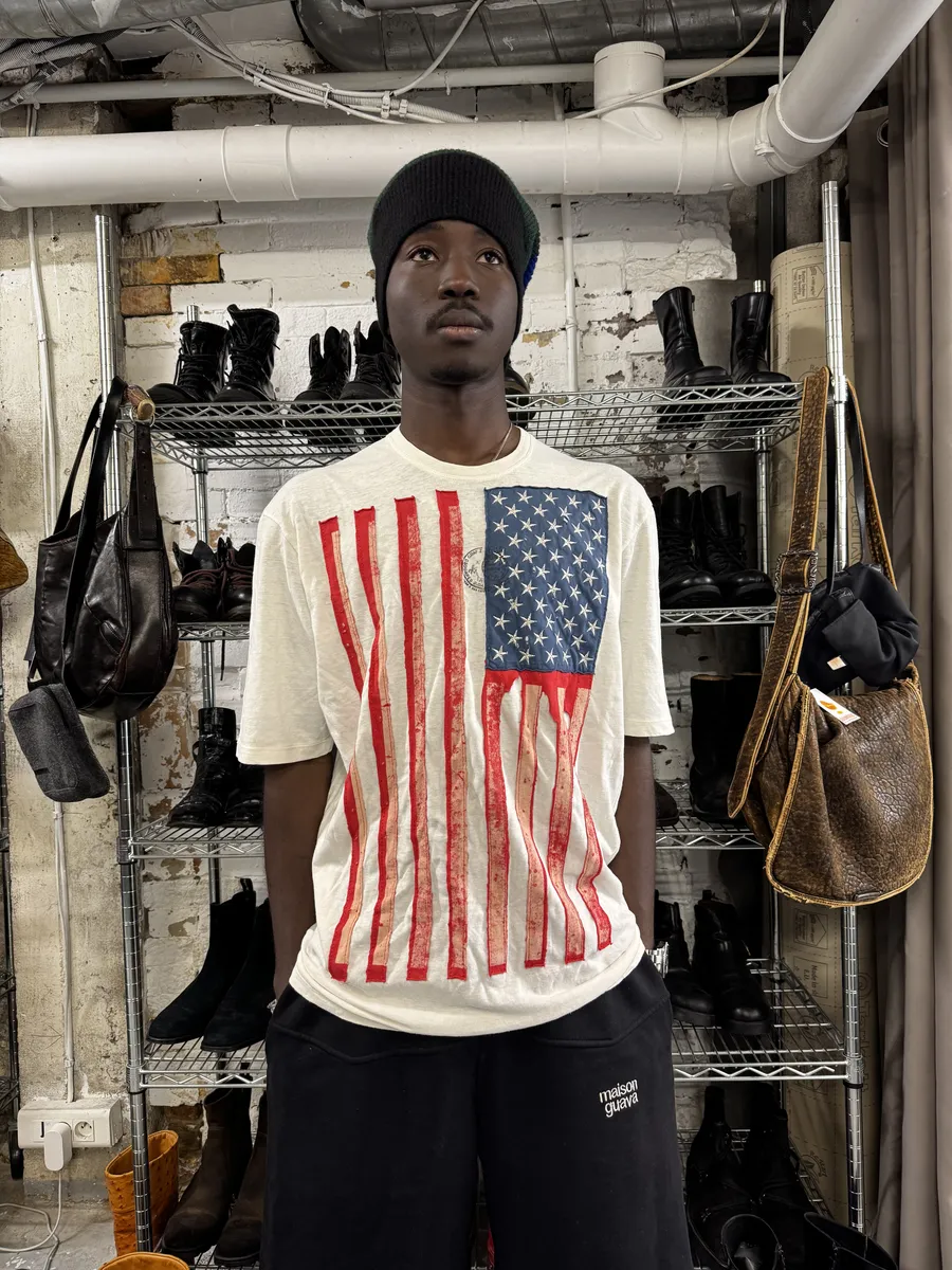 SS2012 Dsquared2 USA Flag White T-Shirt - Image 4