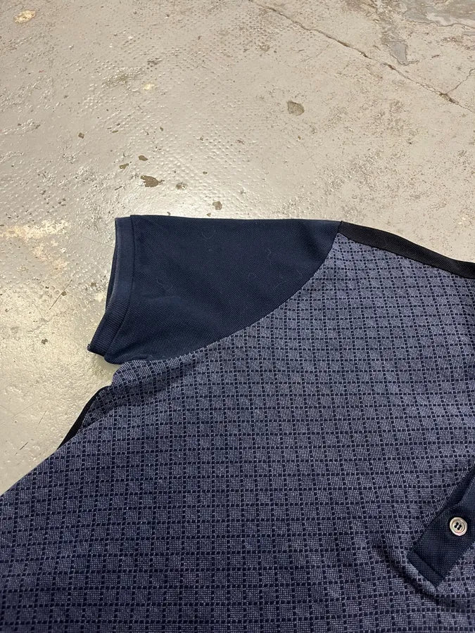 SS2012 Gucci Jacquard Navy Polo Shirt - Image 5