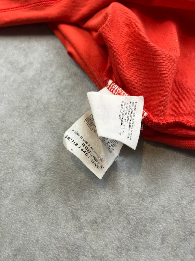 SS2012 John Galliano Embroidered Logo Red T-Shirt - Image 11