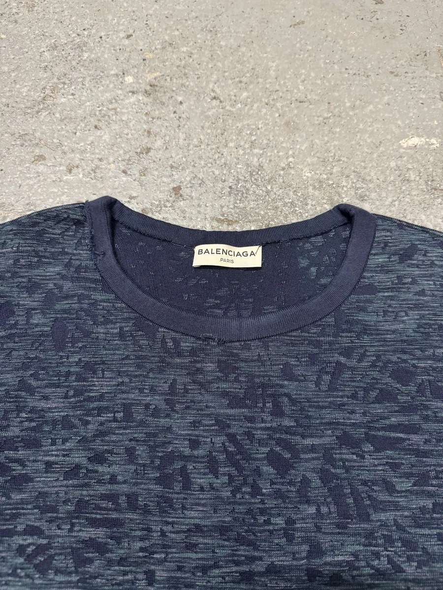 SS2013 Balenciaga Navy Textured Sweater by Nicolas Ghesquiere - Image 11