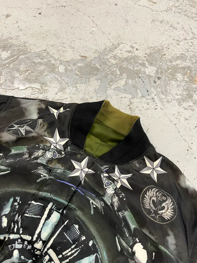 SS2013 Givenchy Reversible Stars & Khaki Bomber Jacket by Riccardo Tisci - Image 10