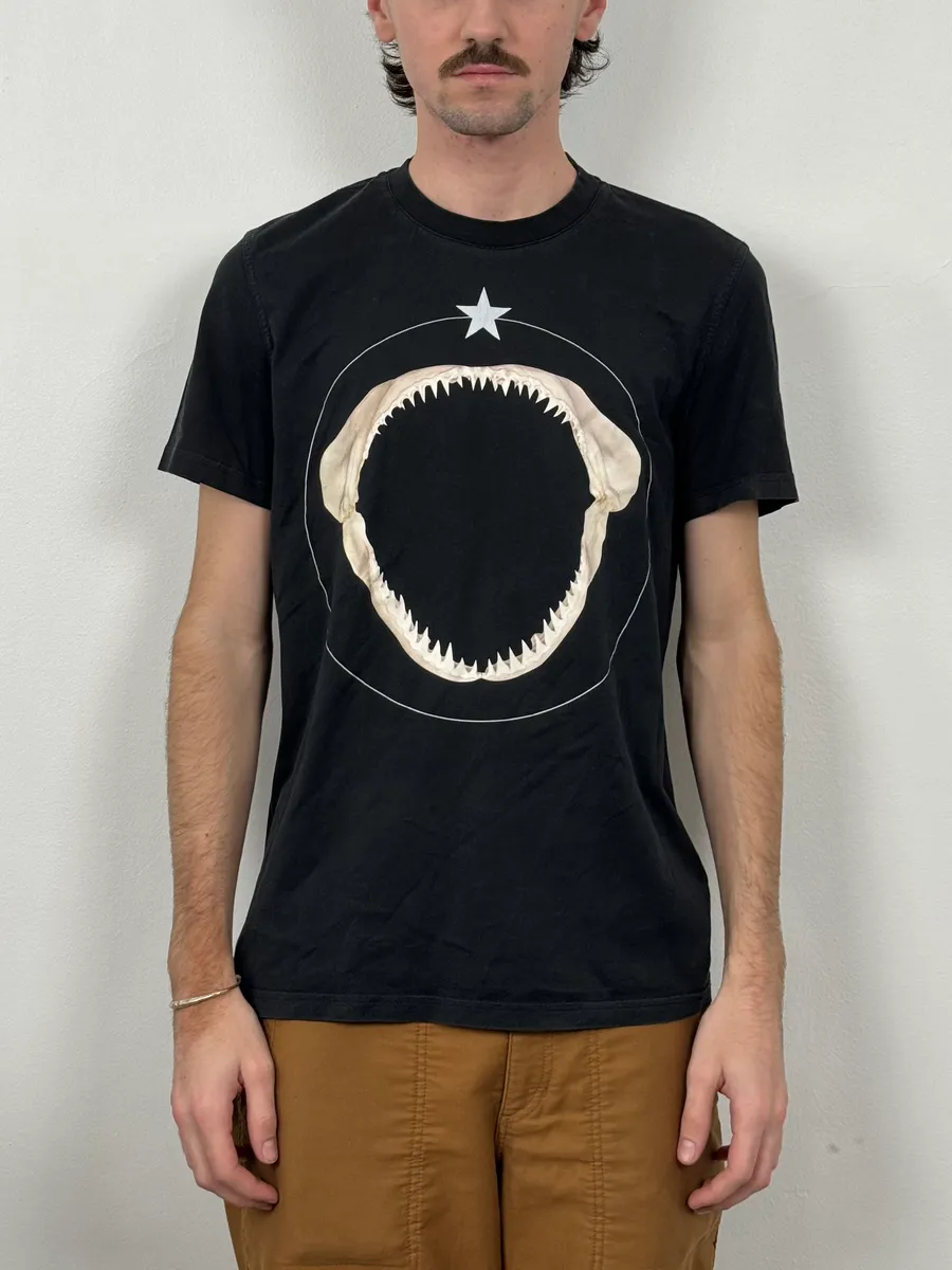 SS2013 Givenchy Shark Jaw Black T-Shirt by Ricardo Tisci - Image 2