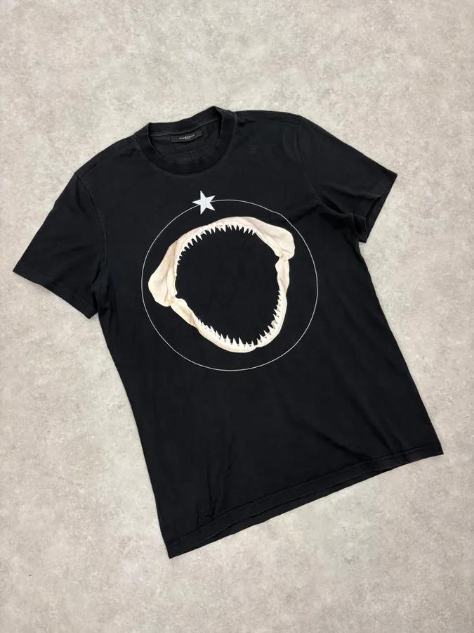 SS2013 Givenchy Shark Jaw Black T-Shirt by Ricardo Tisci - Image 4