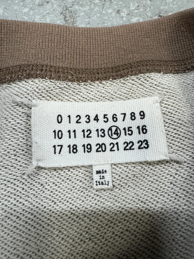 SS2013 Maison Margiela Beige Brown Signature Sweater - Image 8