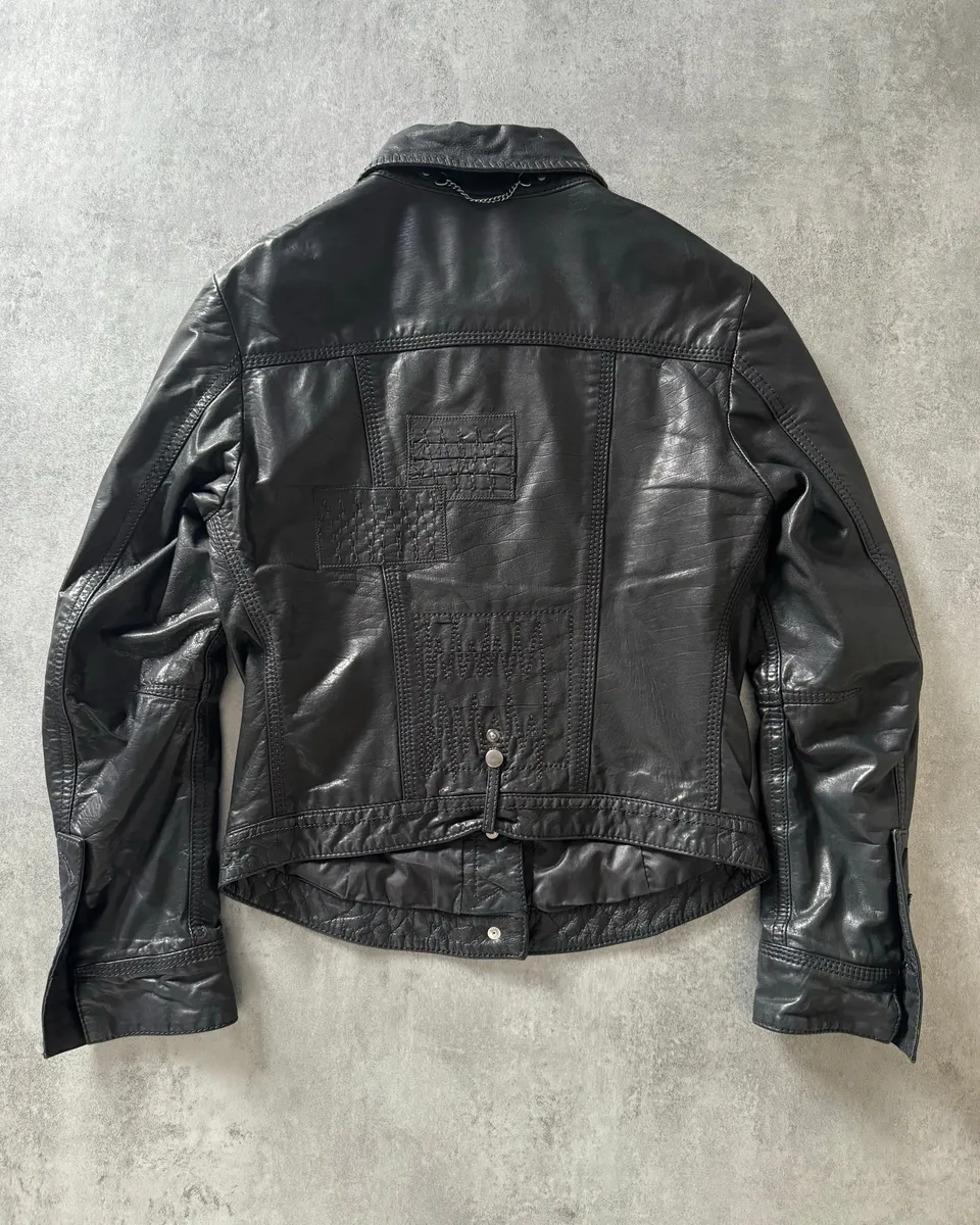 SS2013 Marithé + François Girbaud Calfwax Black Shadow Jacket - Image 2