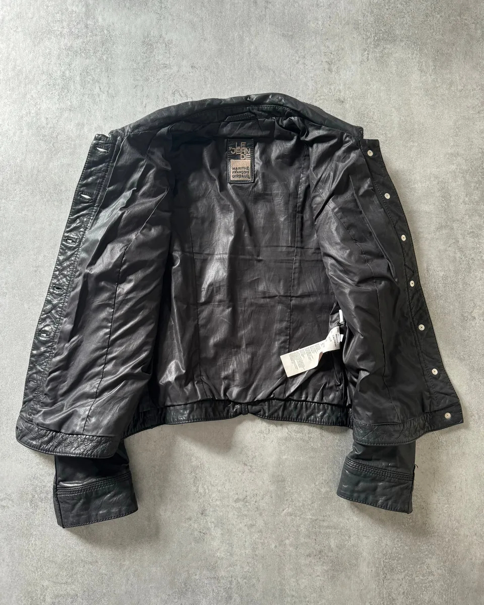 SS2013 Marithé + François Girbaud Calfwax Black Shadow Jacket - Image 4