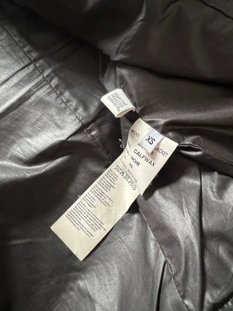 SS2013 Marithé + François Girbaud Calfwax Black Shadow Jacket - Image 5