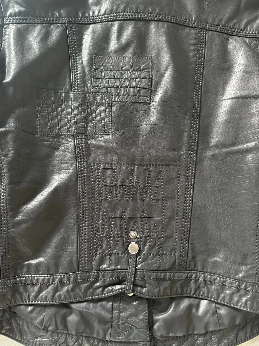 SS2013 Marithé + François Girbaud Calfwax Black Shadow Jacket - Image 7
