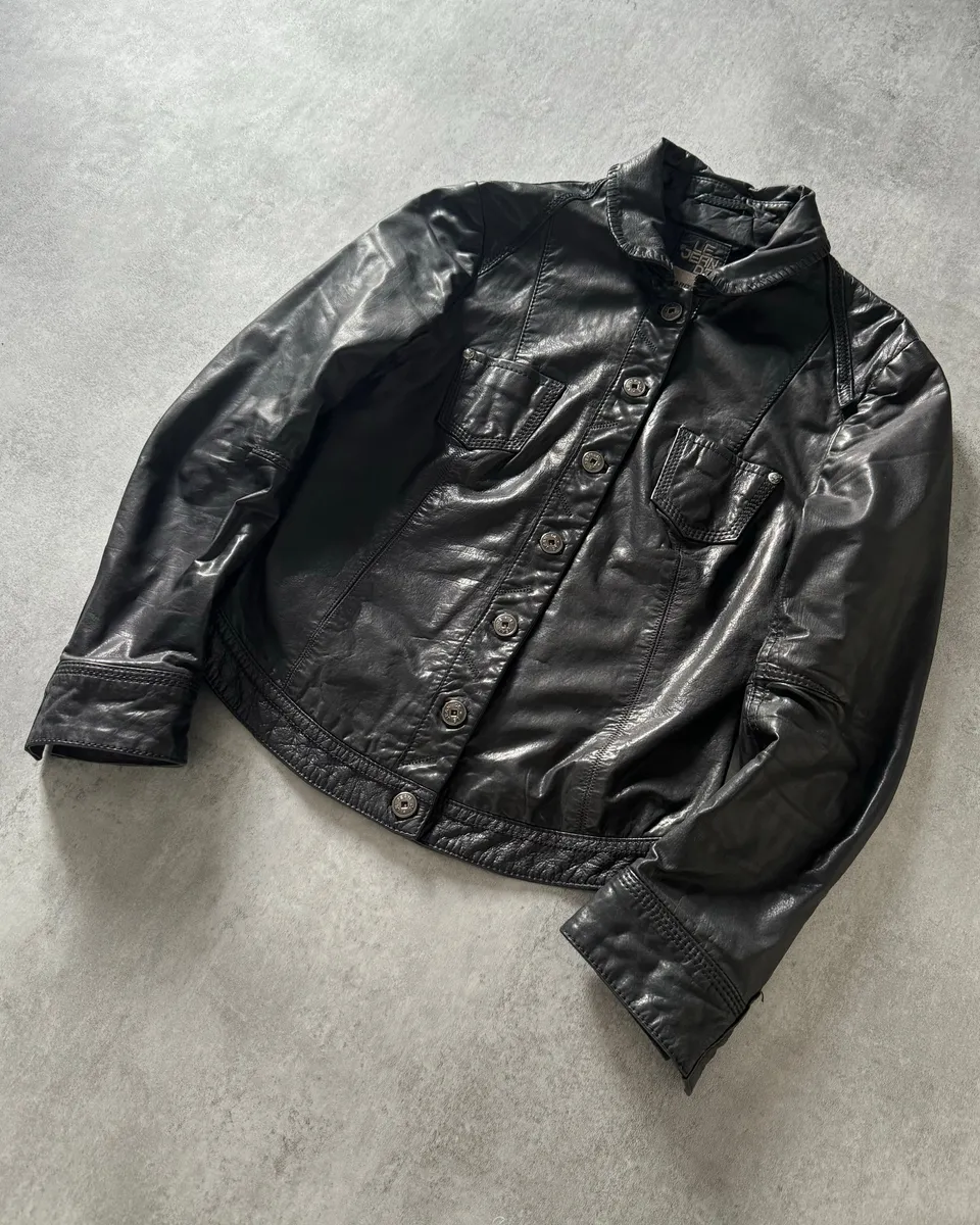 SS2013 Marithé + François Girbaud Calfwax Black Shadow Jacket - Image 8