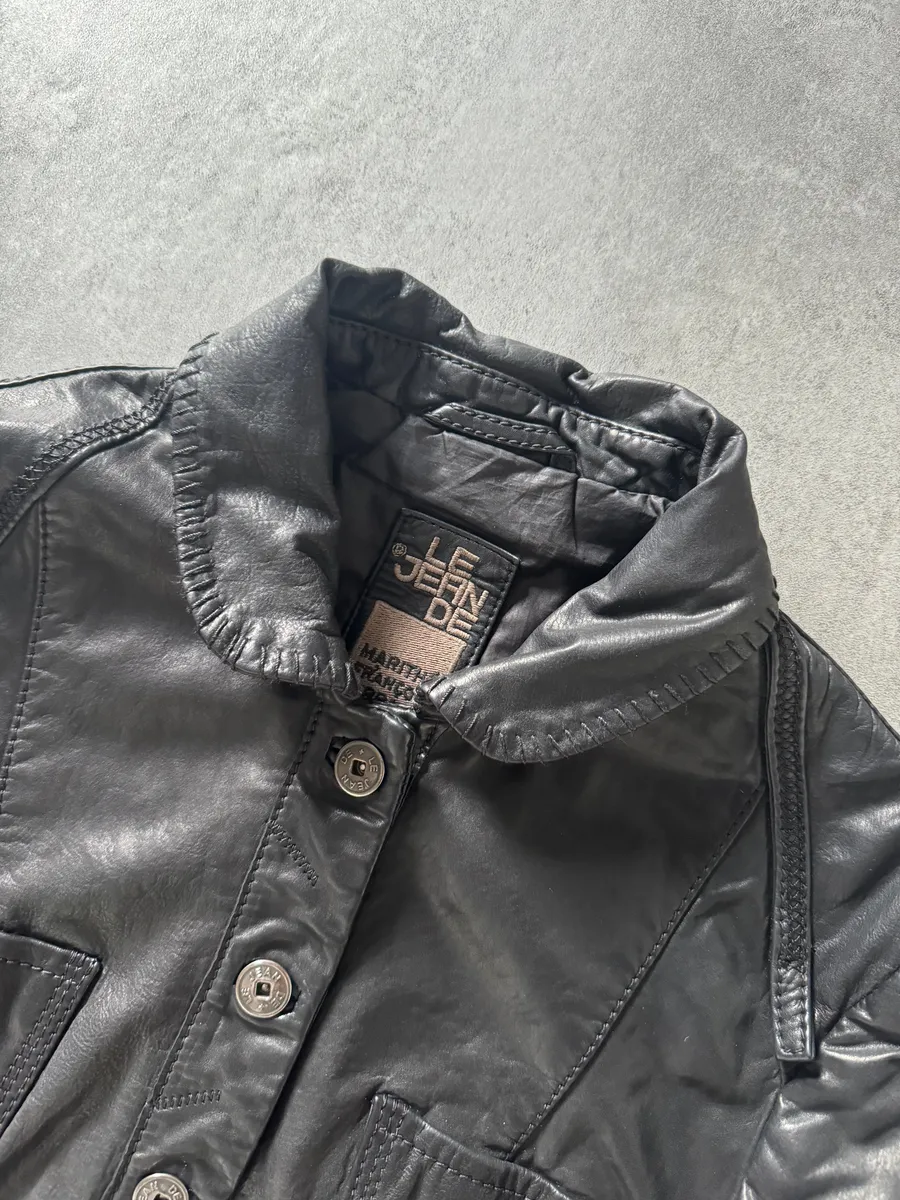SS2013 Marithé + François Girbaud Calfwax Black Shadow Jacket - Image 9