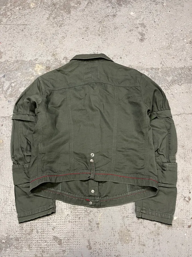 SS2013 Marithé + François Girbaud Green Buttoned Light Jacket - Image 7