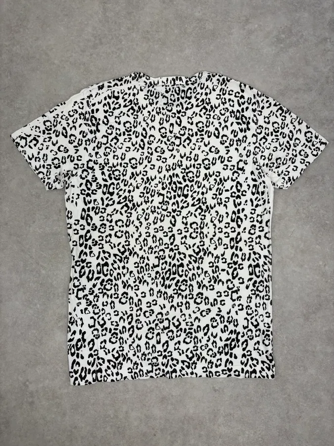 SS2013 Pierre Balmain White Leopard T-Shirt - Image 6
