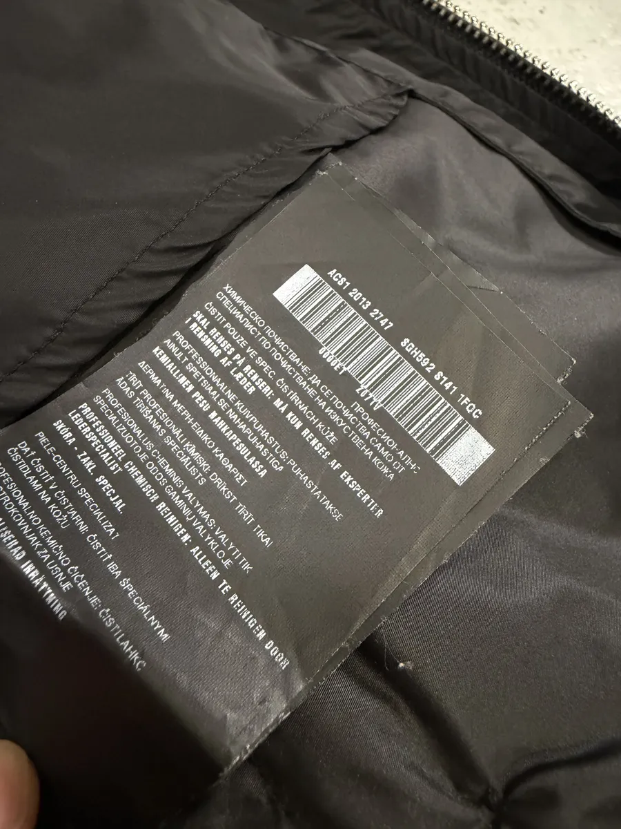 SS2013 Prada Black Hybrid Leather Nylon Jacket - Image 11