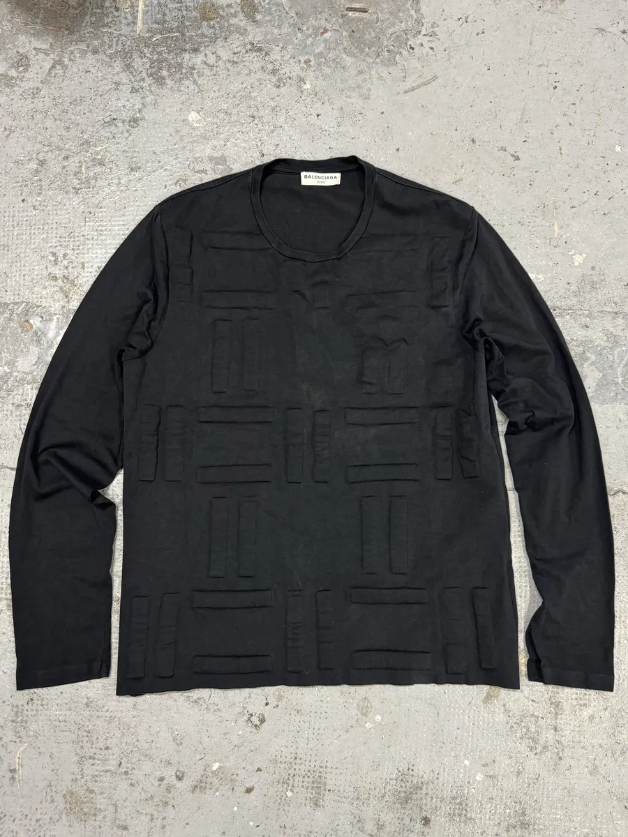SS2014 Balenciaga Architecture Black Longsleeves - Image 5