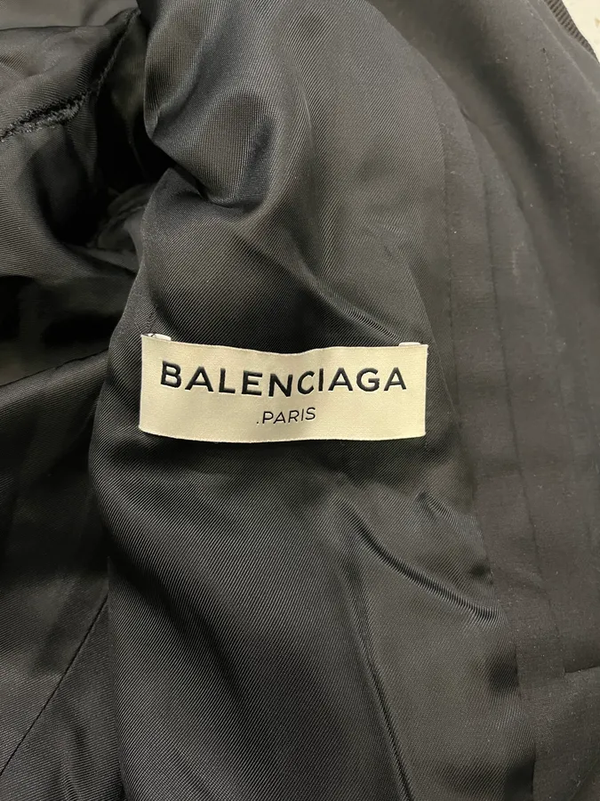 SS2014 Balenciaga Black Bomber Jacket - Image 9