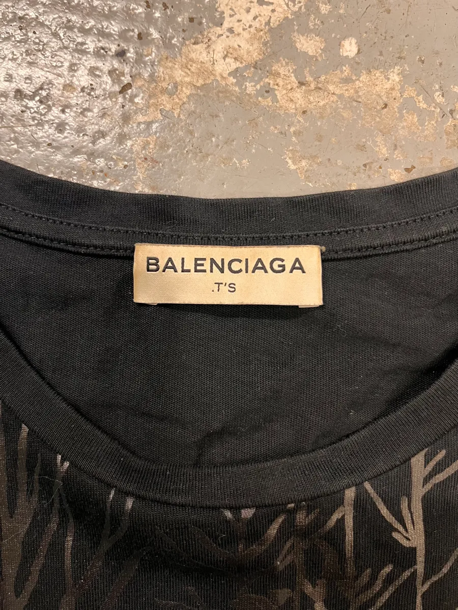 SS2014 Balenciaga Forest Black T-Shirt - Image 7