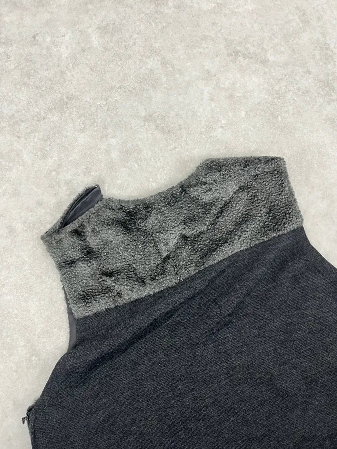 SS2014 Emporio Armani Plushed Black Vest - Image 6