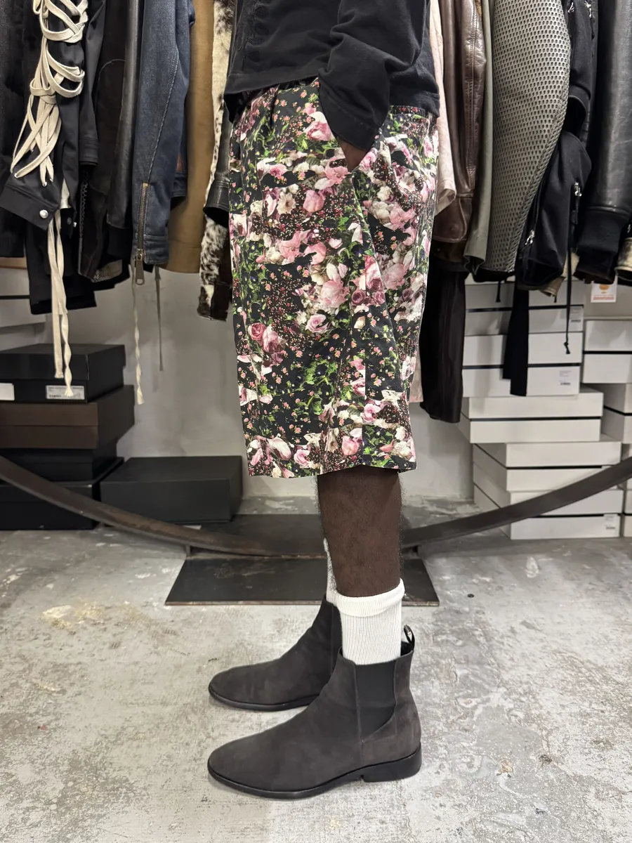 SS2014 Givenchy Floral Print Green & Pink Shorts by Riccardo Tisci - Image 2