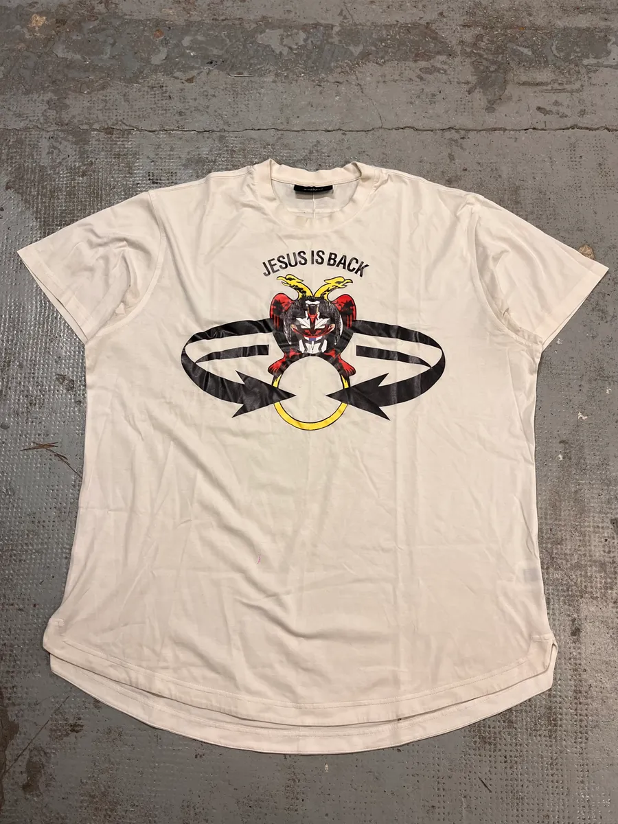 SS2014 Givenchy White Jesus is Back T-Shirt by Riccardo Tisci