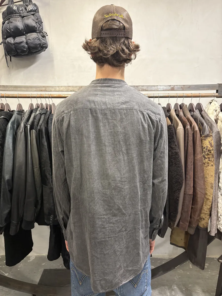 SS2014 Maison Margiela Grey Brut Henley Shirt - Image 4