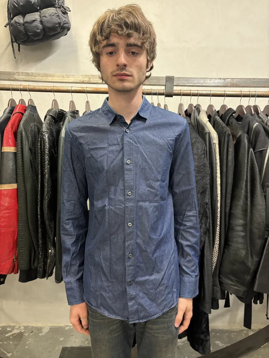 SS2014 Maison Margiela Navy Brut Signature Shirt - Image 3
