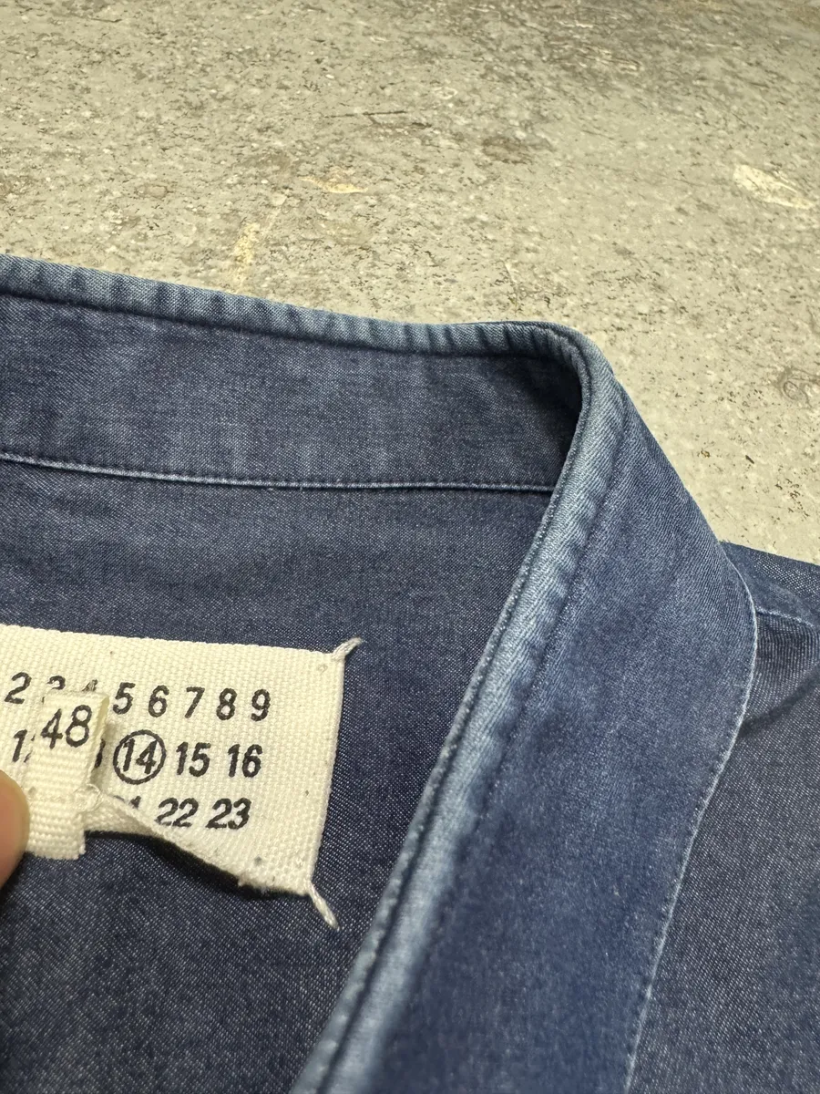 SS2014 Maison Margiela Navy Brut Signature Shirt - Image 9