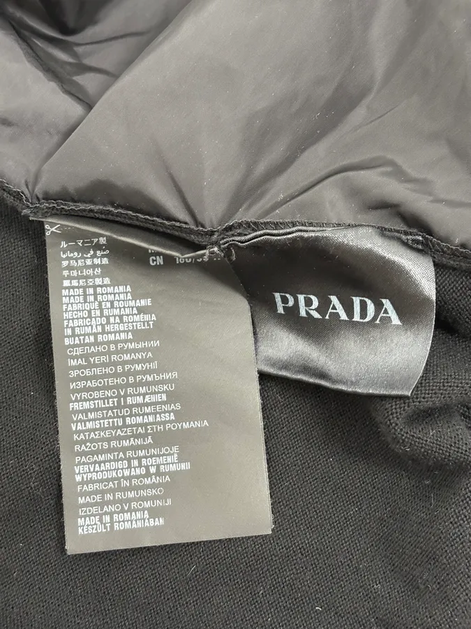 SS2014 Prada Hybrid Black Minimalist Cardigan - Image 11