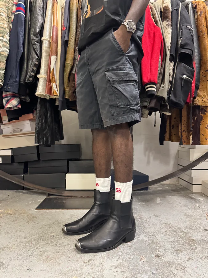 SS2014 Prada Navy Cargo Shorts - Image 2