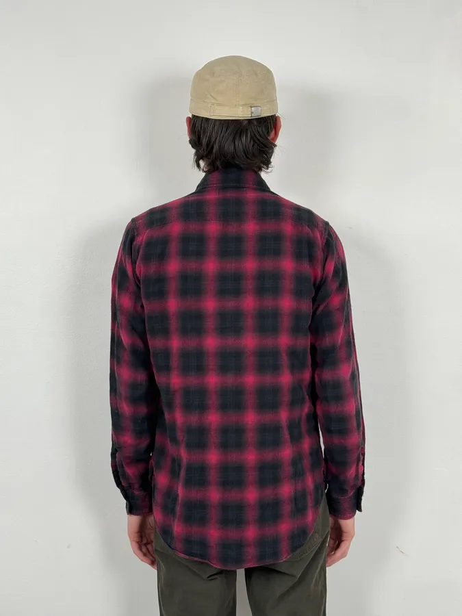 SS2014 Saint Laurent Japanese Red & Black Checkered Shirt by Hedi Slimane - Image 3