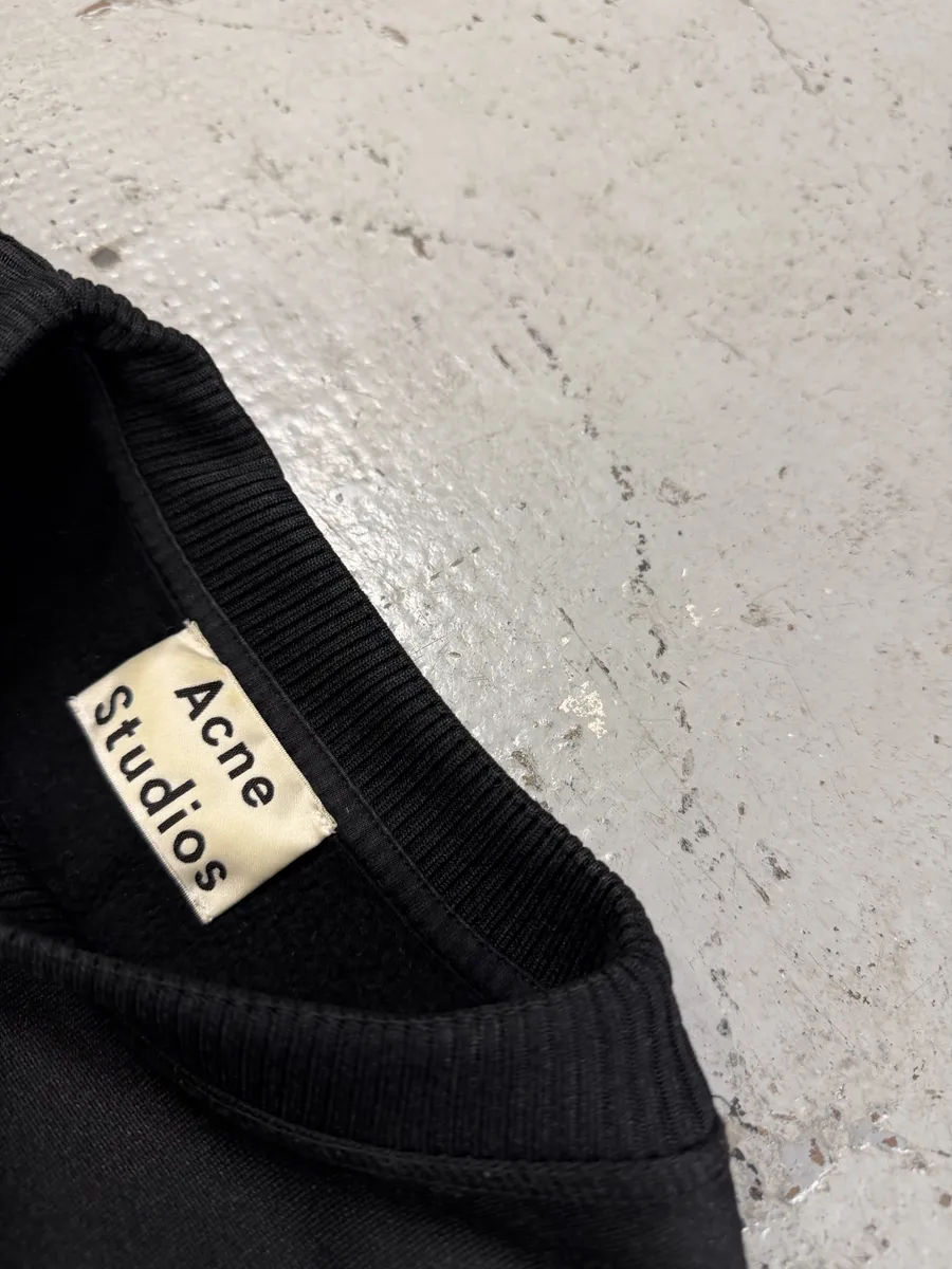 SS2015 Acne Studios Black Vernina B Blur Crewneck Sweater - Image 7