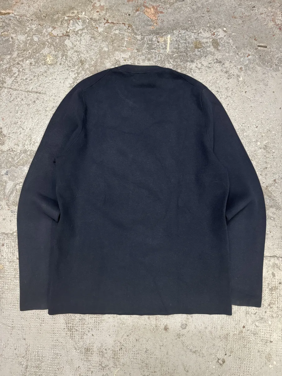 SS2015 Acne Studios Navy Lang Minimalist Sweater - Image 2