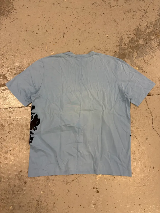 SS2015 Balenciaga Light Blue Ink Splatter T-Shirt - Image 6