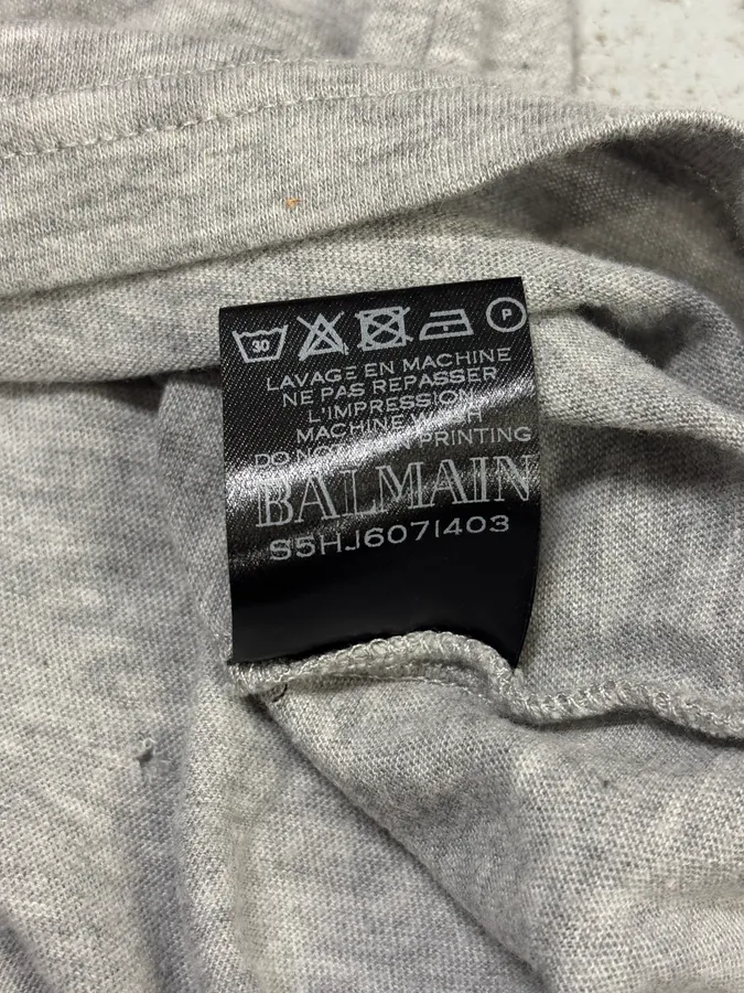 SS2015 Balmain Dream Catcher Grey T-Shirt - Image 11