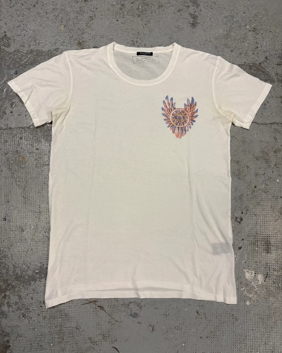 SS2015 Balmain Dream Catcher White T-Shirt