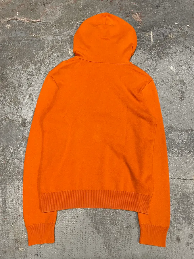 SS2015 Balmain Orange Hooded Buttoned Premium Sweater - Image 6