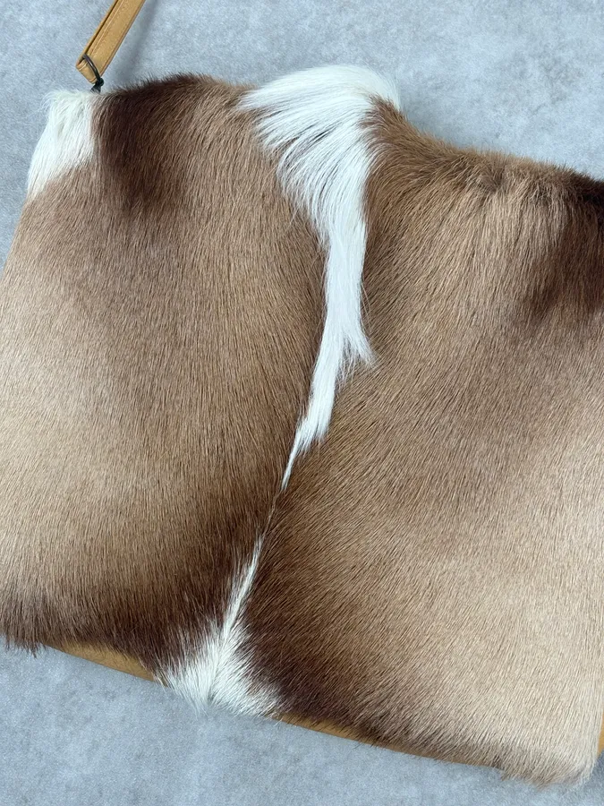 SS2015 Dries Van Noten Fur Beige Leather Shoulder Bag - Image 6