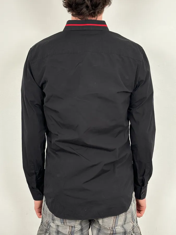 SS2015 Givenchy Black Mafia Red Stars Shirt by Riccardo Tisci - Image 3