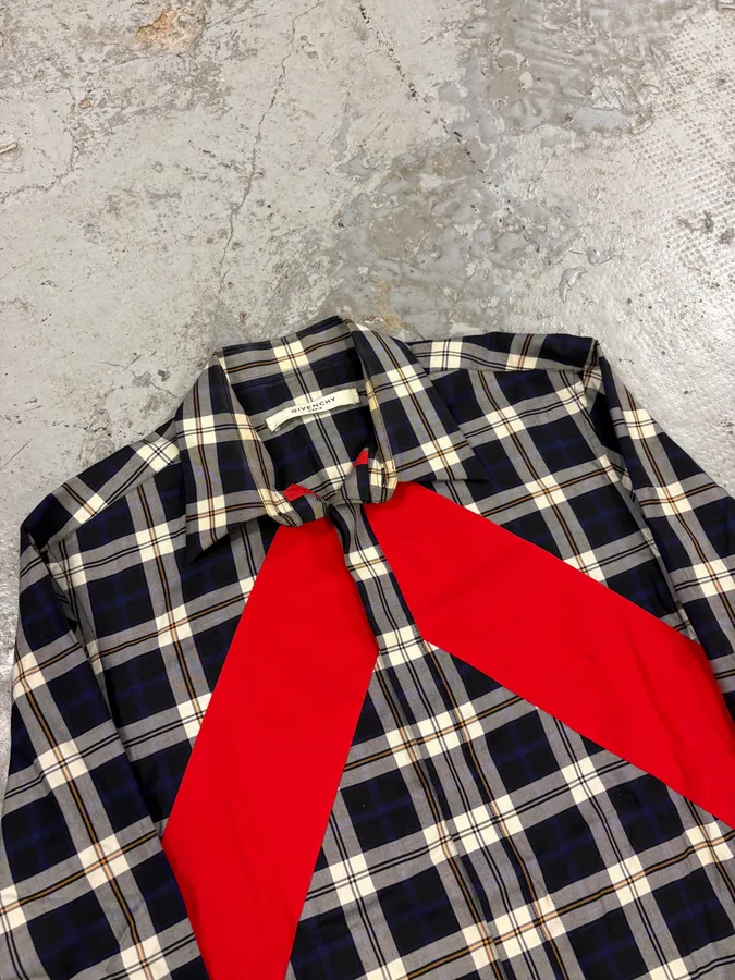 SS2015 Givenchy Tartan Red Lines Shirt by Riccardo Tisci - Image 5