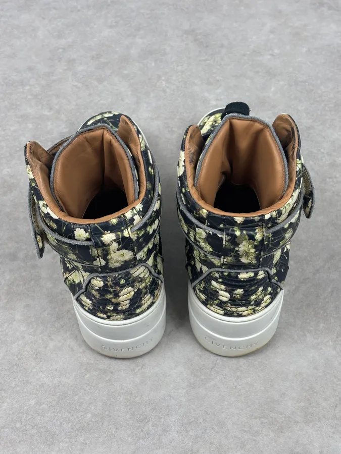 SS2015 Givenchy Tyson Black Floral High-Top Sneakers by Riccardo Tisci - Image 11