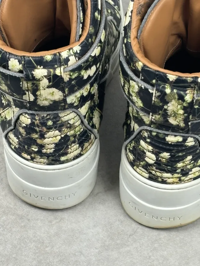 SS2015 Givenchy Tyson Black Floral High-Top Sneakers by Riccardo Tisci - Image 12