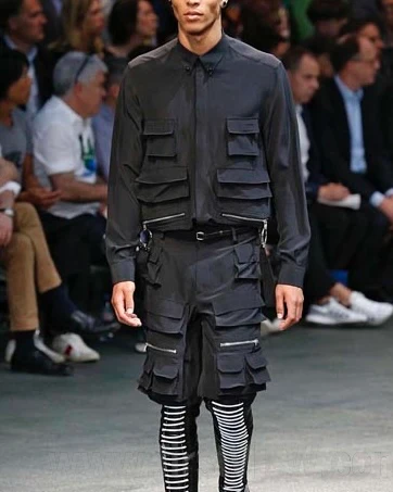 SS2015 Givenchy Utility Cargo Black Short - Image 8