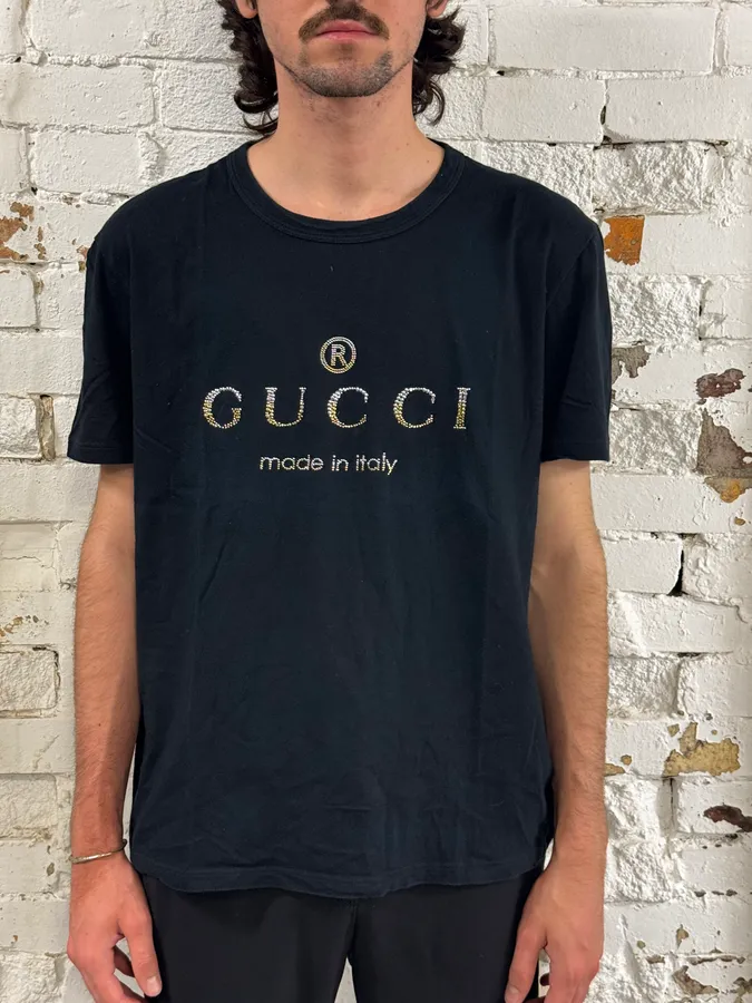SS2015 Gucci Black Propaganda T-shirt - Image 2